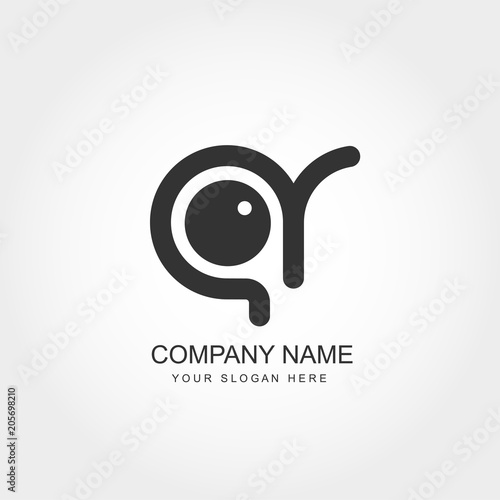 Initial Letter AR Logo Template