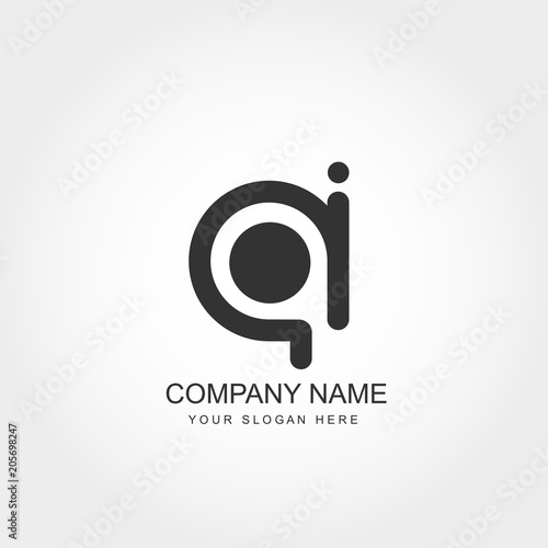 Initial Letter AI Logo Template