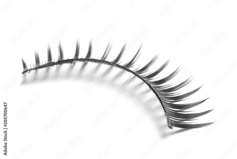 False eyelashes on white background False eyelashes on white background