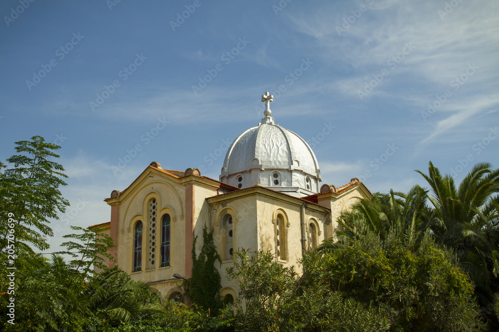 Church in Mytilene, Lesbos, Greece