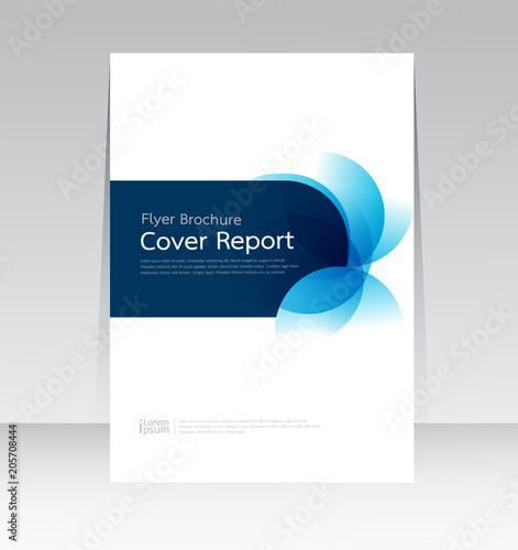 Vector design for Cover Report Annual Flyer Poster in A4 size