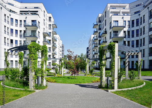 New modern housing estate in Lodz