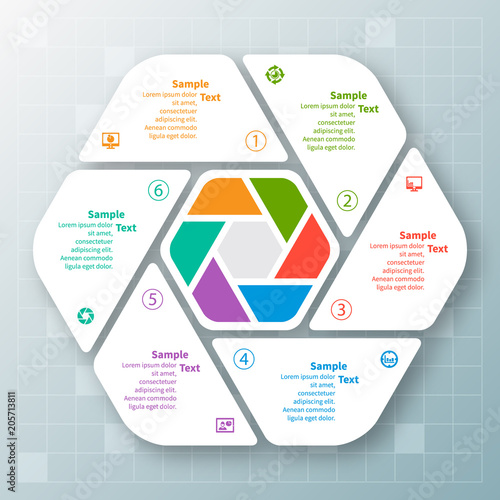 Abstract 3D Paper Infographics