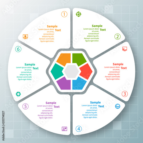 Abstract 3D Paper Infographics