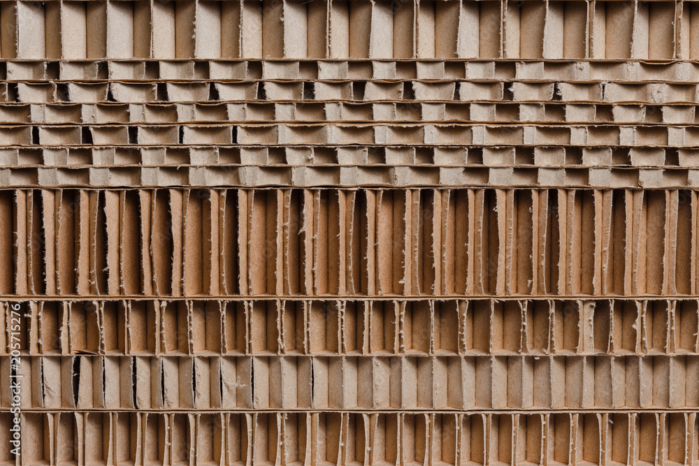 Stack of brown corrugated cardboard Stack of brown corrugated cardboard