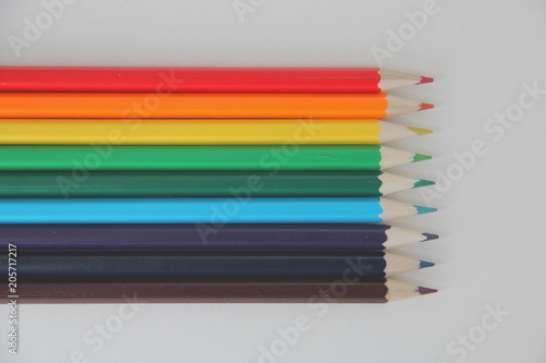 Pencils of different colors