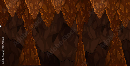 Seamless Underground Dark Cave Template