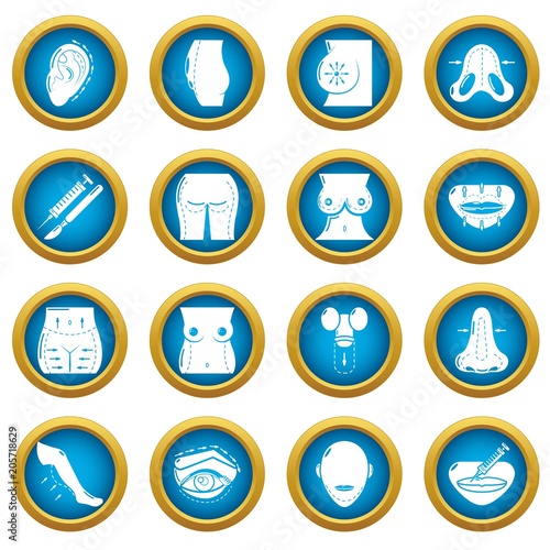 Body parts icons set. Simple illustration of 16 body parts vector icons for web
