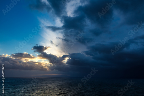 Storm over the Cagliari Bay