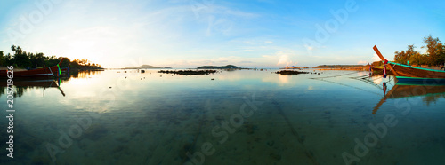 Panorama of beautiful scenery seascape composition of nature in phuket thailand