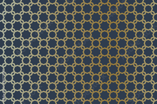 Geometric Arabic seamless pattern. Islamic golden texture. Muslim ornament background.