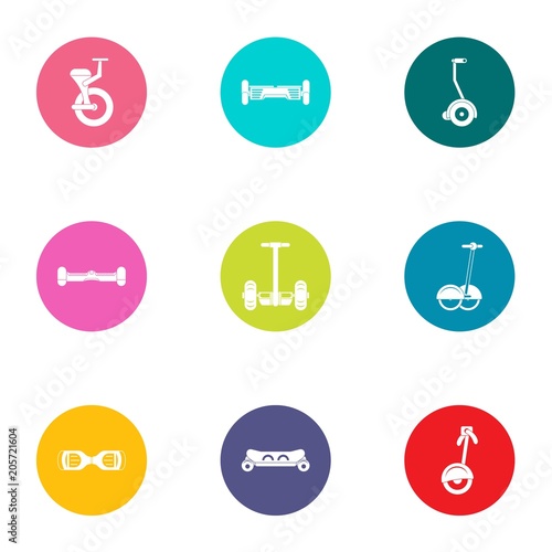Urban transport icons set. Flat set of 9 urban transport vector icons for web isolated on white background
