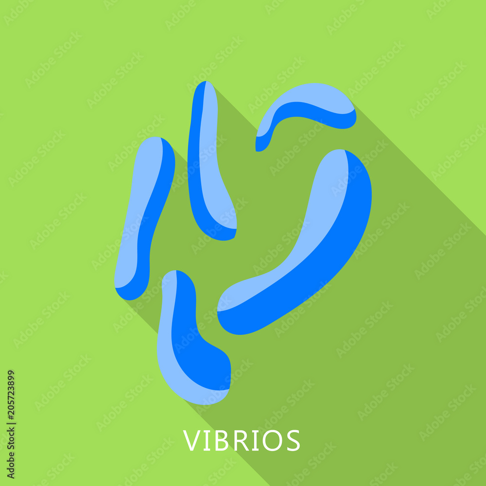 Vibrios icon. Flat illustration of vibrios vector icon for web design Vibrios icon. Flat illustration of vibrios vector icon for web design