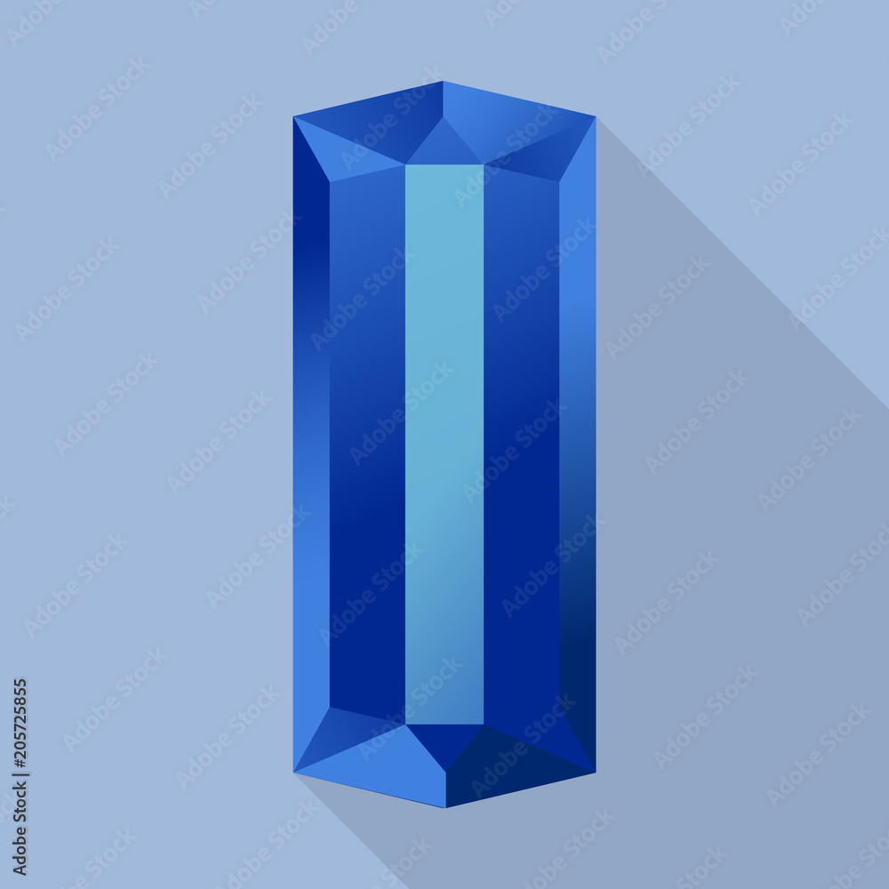 Sapphire icon. Flat illustration of sapphire vector icon for web design Sapphire icon. Flat illustration of sapphire vector icon for web design