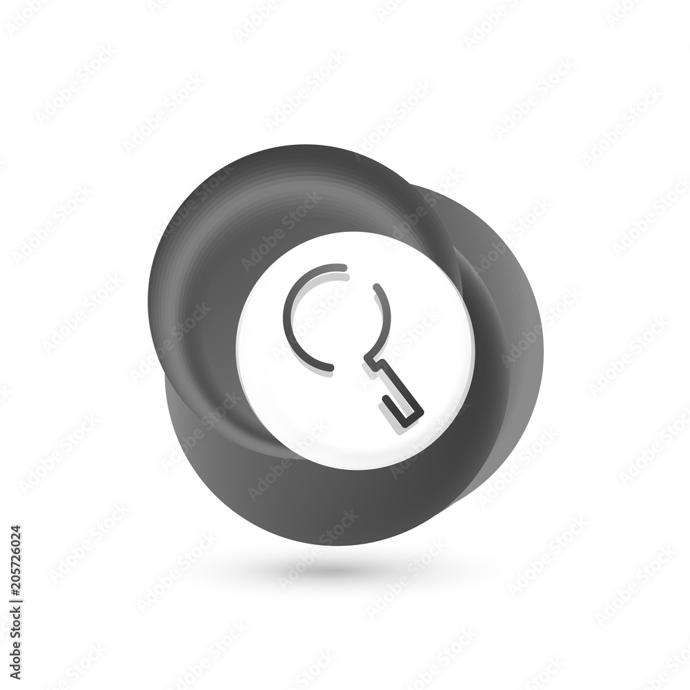 Search magnifyier web button, magnify icon. Modern magnifying glass sign, web site design or mobile app Search magnifyier web button, magnify icon. Modern magnifying glass sign, web site design or mobile app