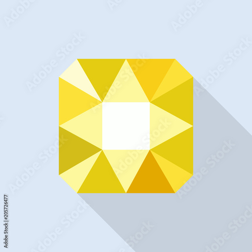 Citrine icon. Flat illustration of citrine vector icon for web design
