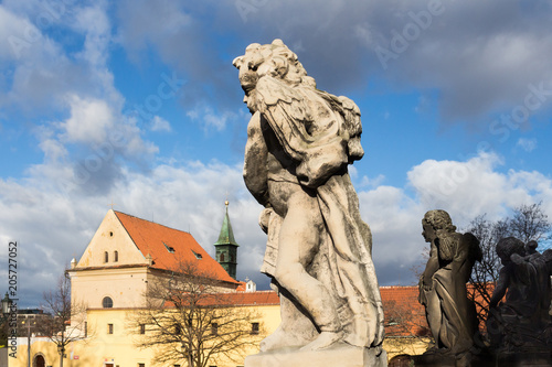 Statue of an angel, Prague, Czech republic