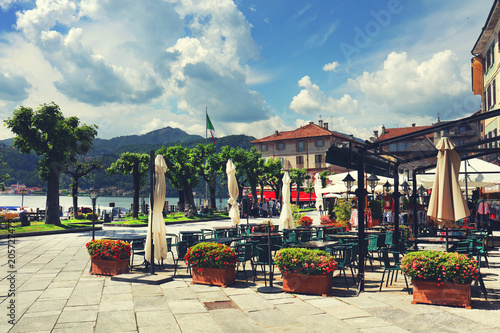 Orta San Giulio, famous resort on the western shore of Orta Lake, Italy, Europe