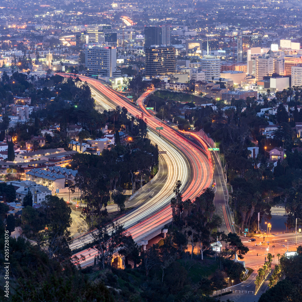 Fototapeta premium Los Angeles Cityscape Sunset
