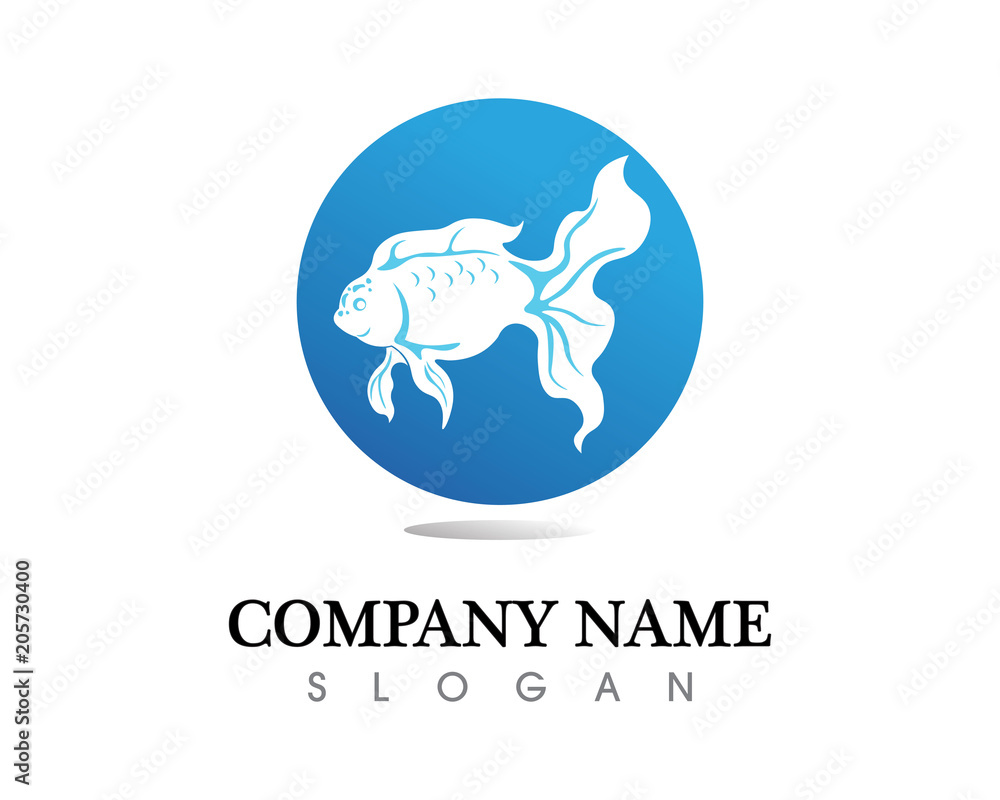 Fish and dolphin Logo Template