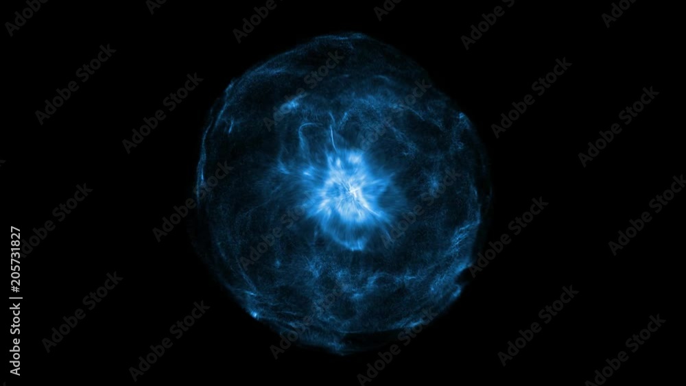 Blue fancy emissions in a dark background Blue fancy emissions in a dark background