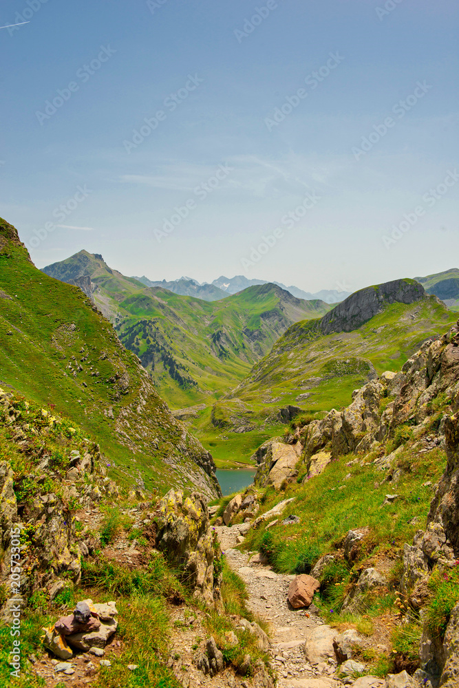 Mountain landscape in the French Pyrenees Mountain landscape in the French Pyrenees