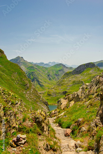 Mountain landscape in the French Pyrenees