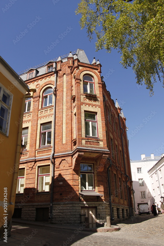 Rue à Tallin, Estonie	