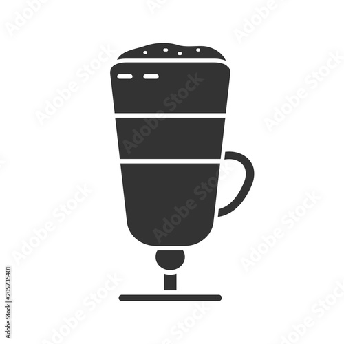 Latte macchiato glyph icon