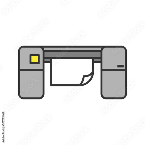 Large format printer color icon