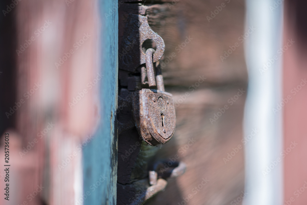 Rustic old lock Rustic old lock