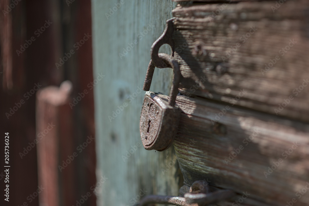 Rustic old lock Rustic old lock