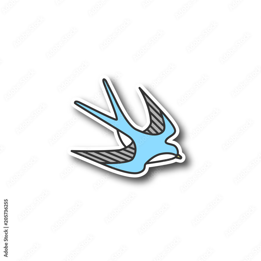 Swallow bird patch Swallow bird patch
