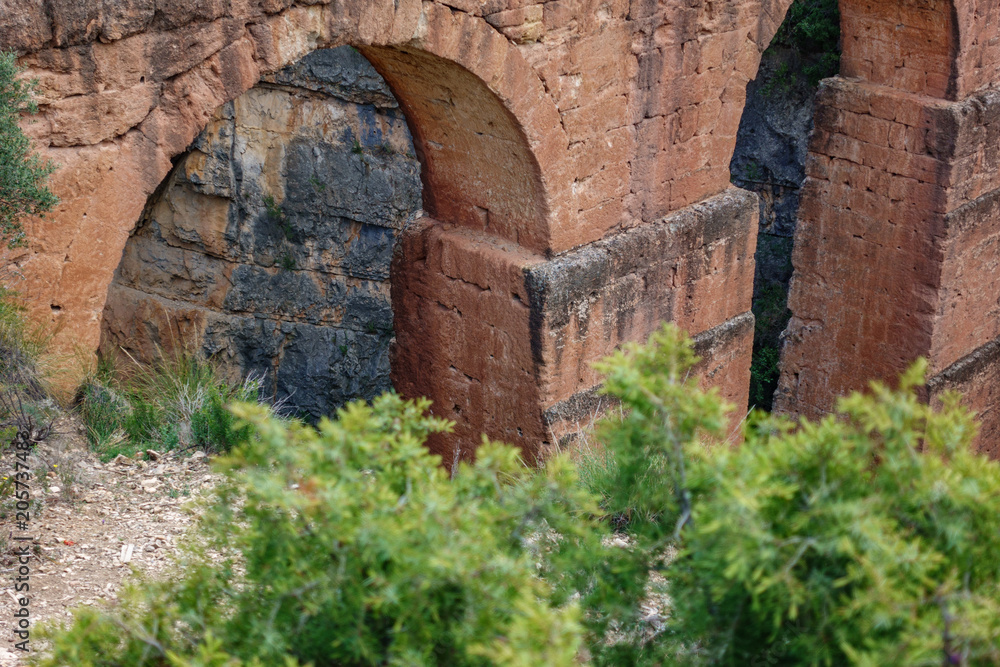 Roman aquaeduct arch detail