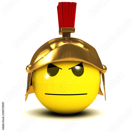 3d Smiley gladiator