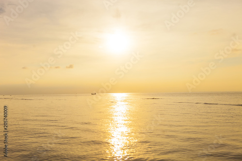 Sunrise on the sea  Son island  Kien Giang  Vietnam. View from Son island