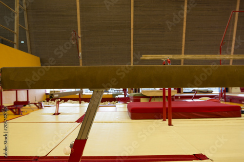 Gymnastic equipment in a gymnastic center in the Faroe Islands 