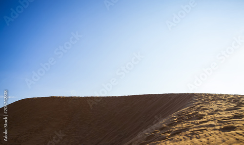 Red Sand Dunes and Sky near Mui Ne, Vietnam.