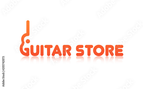 Orange Logo of Guitar Store