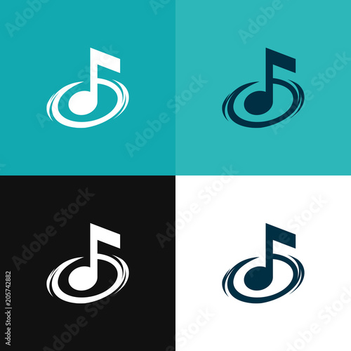 Sign of Musical Note isolat...