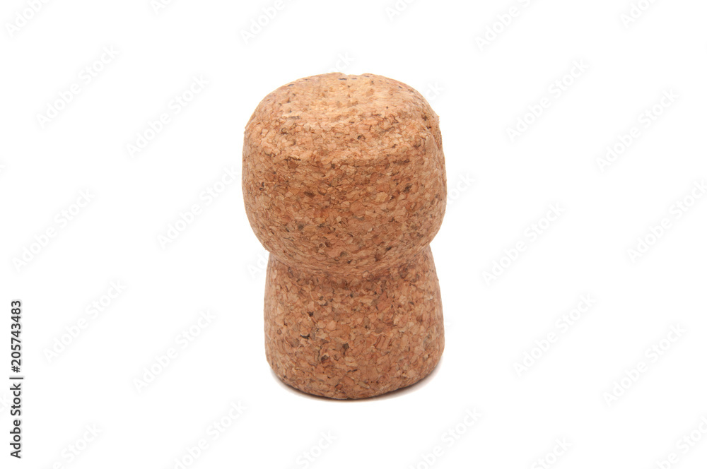 wine cork for bottle isolated on the white wine cork for bottle isolated on the white