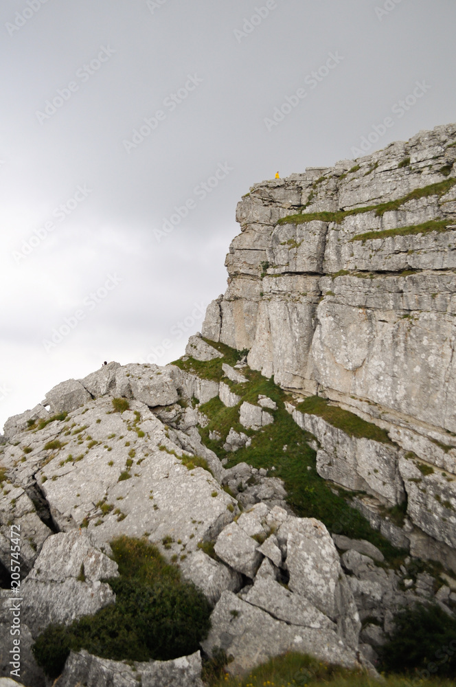 Fototapeta premium top of a mountain or a cliff