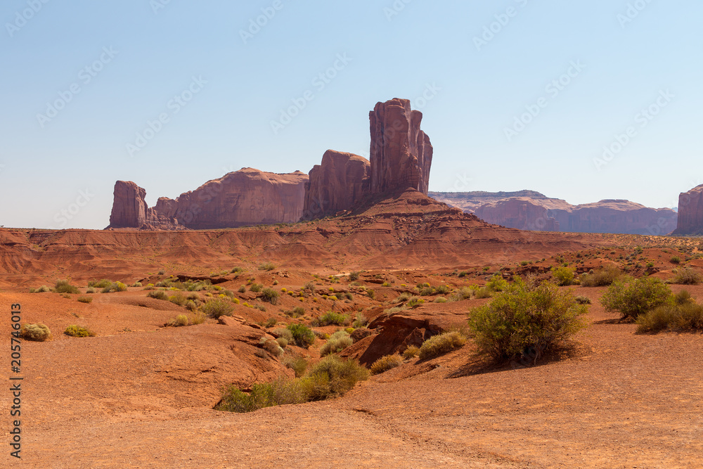 View on red rock formation in Navajo Tribal Park. View on red rock formation in Navajo Tribal Park.