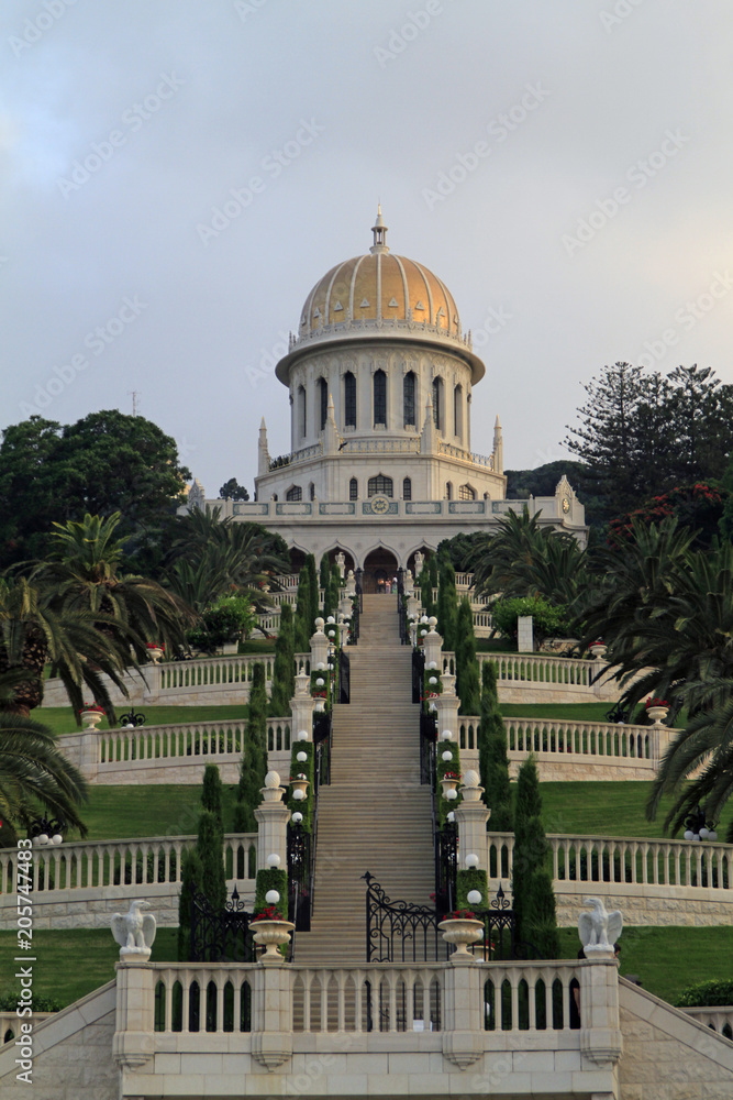 The famous gardens of Haifa