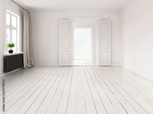 Interior empty room 3D rendering © Dmitry Berg