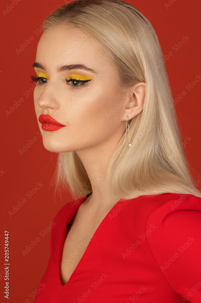 Fashion photography of model in the studio Fashion photography of model in the studio