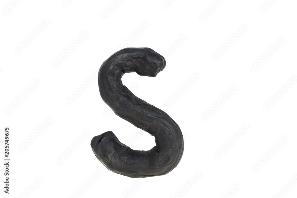 Latin Alphabet made from Play Clay. Latin Alphabet made from Play Clay.