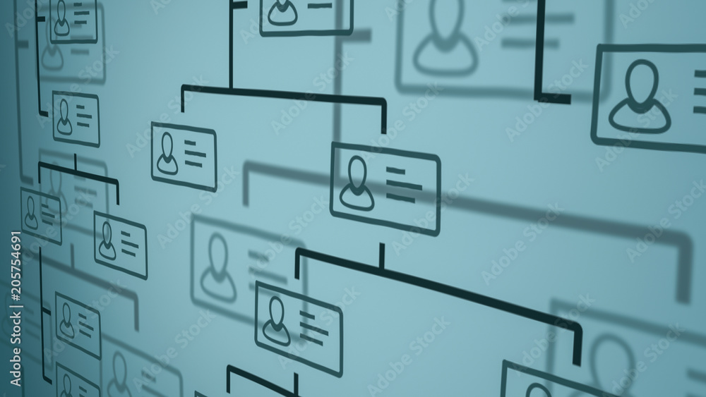 Naklejka premium organization chart concept