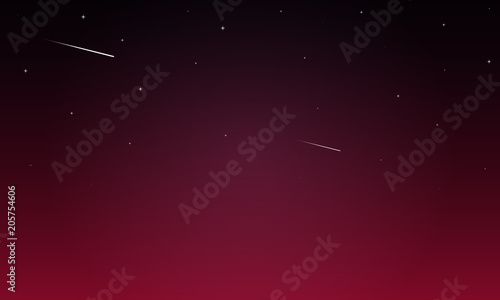 reddish night sky