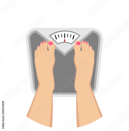Waage Flat Design Icon 